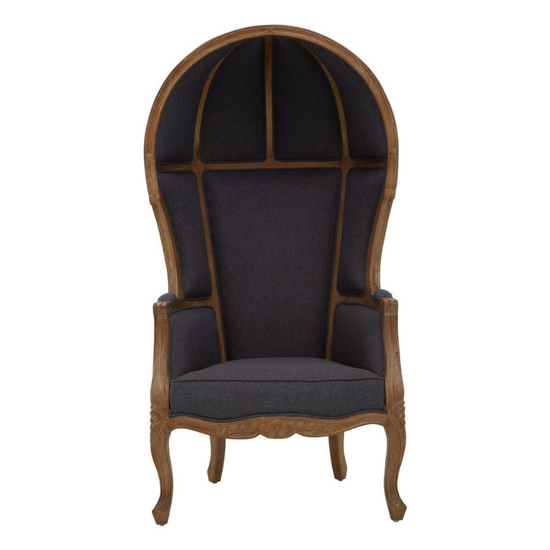 Cabra Graphite Grey Dome Chair – Contemporary Comfort with Sculptural Style