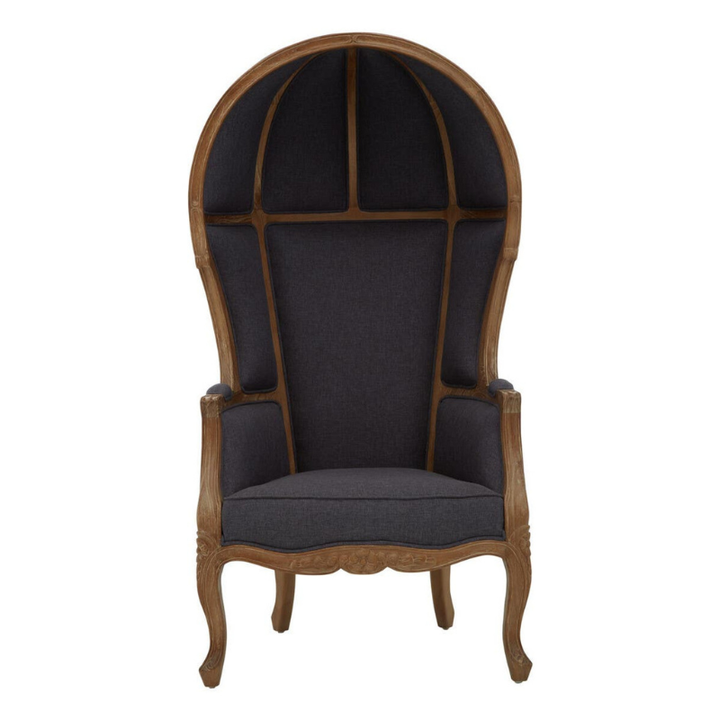 Cabra Graphite Grey Dome Chair – Contemporary Comfort with Sculptural Style