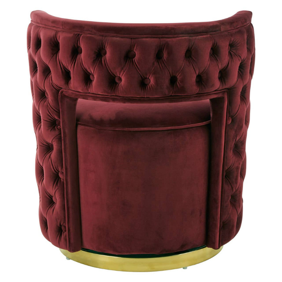 Bola Wine Velvet Chair – Elegant Design with Luxurious Comfort