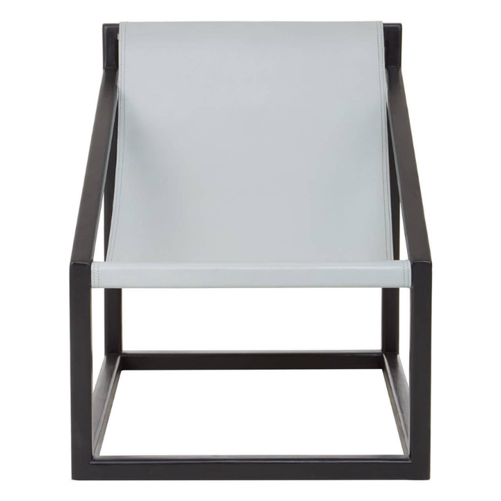 Kendari Grey Cubic Frame Chair – Modern Sculptural Design with Everyday Comfort