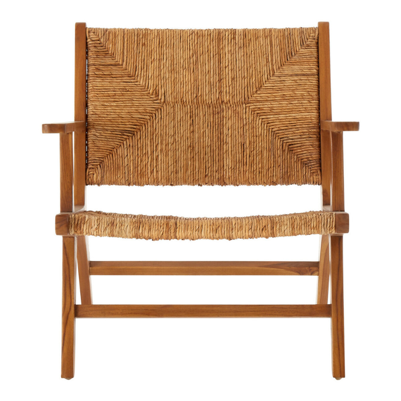 Lovina Natural Rattan Armchair – Handwoven Texture with Airy Coastal Style