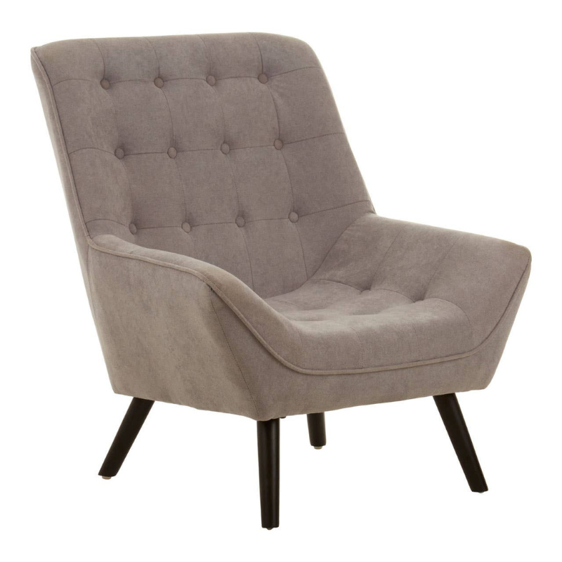 Stockholm Grey Curved Chair – Scandinavian-Inspired Style with Smooth, Modern Comfort