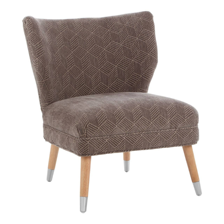 Regents Park Grey Chenille Wingback Chair – Classic Winged Silhouette with Soft, Luxe Comfort