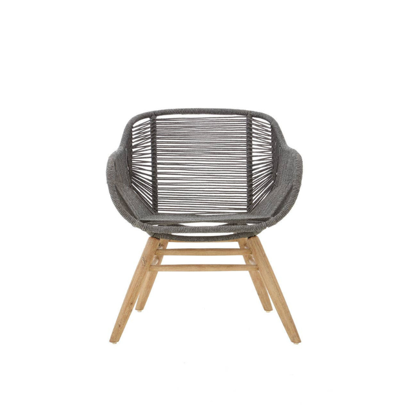 Sisal Grey Rope Armchair – Contemporary Natural Texture with Modern Comfort