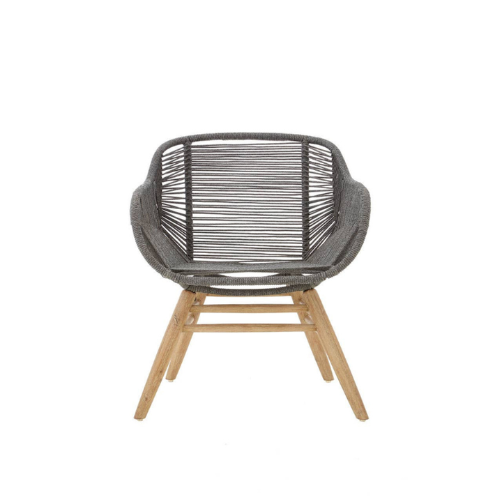 Sisal Grey Rope Armchair – Contemporary Natural Texture with Modern Comfort