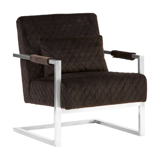 Gatsby Black Fabric Armchair – Timeless Sophistication with Modern Comfort