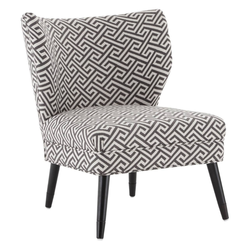 Regents Park Greek Key Design Accent Chair – Classic Geometric Elegance with Modern Luxe Appeal
