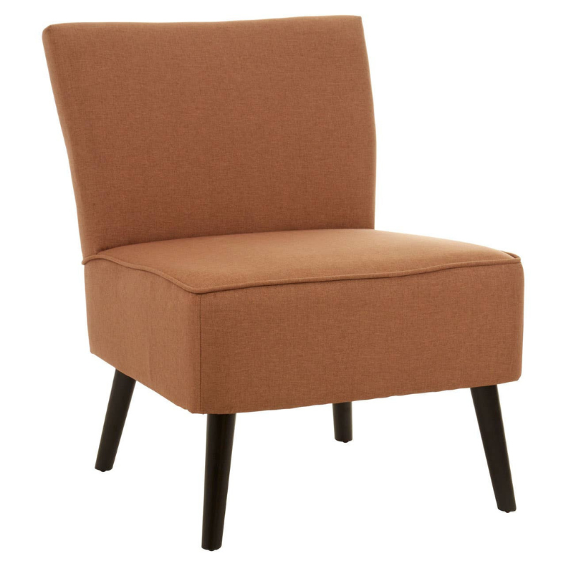 Stockholm Terracotta Fabric Chair – Warm Modern Design with Cozy, Contemporary Comfort