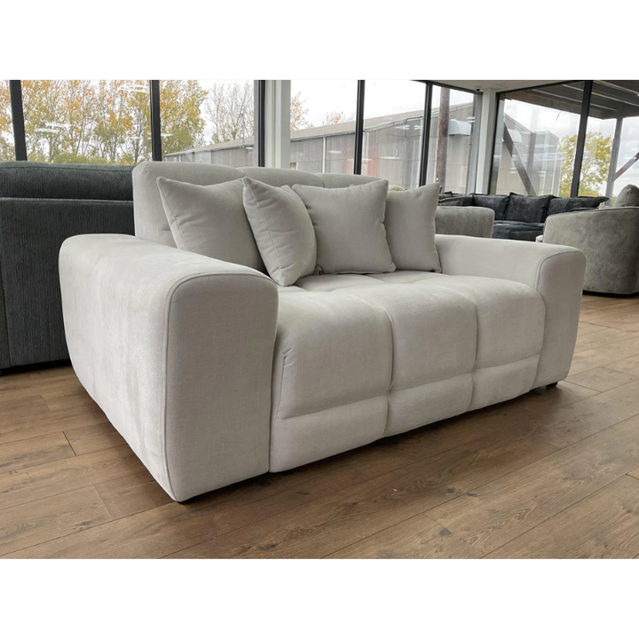 Jacob Sofa Natural 2 Seater – Contemporary Comfort with Warm Neutral Style
