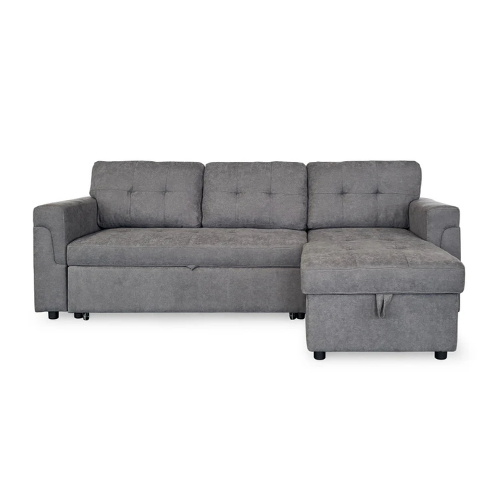 Omniya Sofabed Grey Universal Corner – Contemporary Comfort with Versatile Functionality