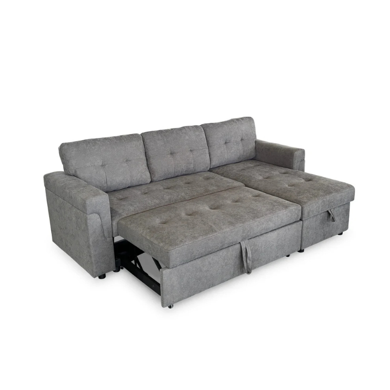 Omniya Sofabed Grey Universal Corner – Contemporary Comfort with Versatile Functionality
