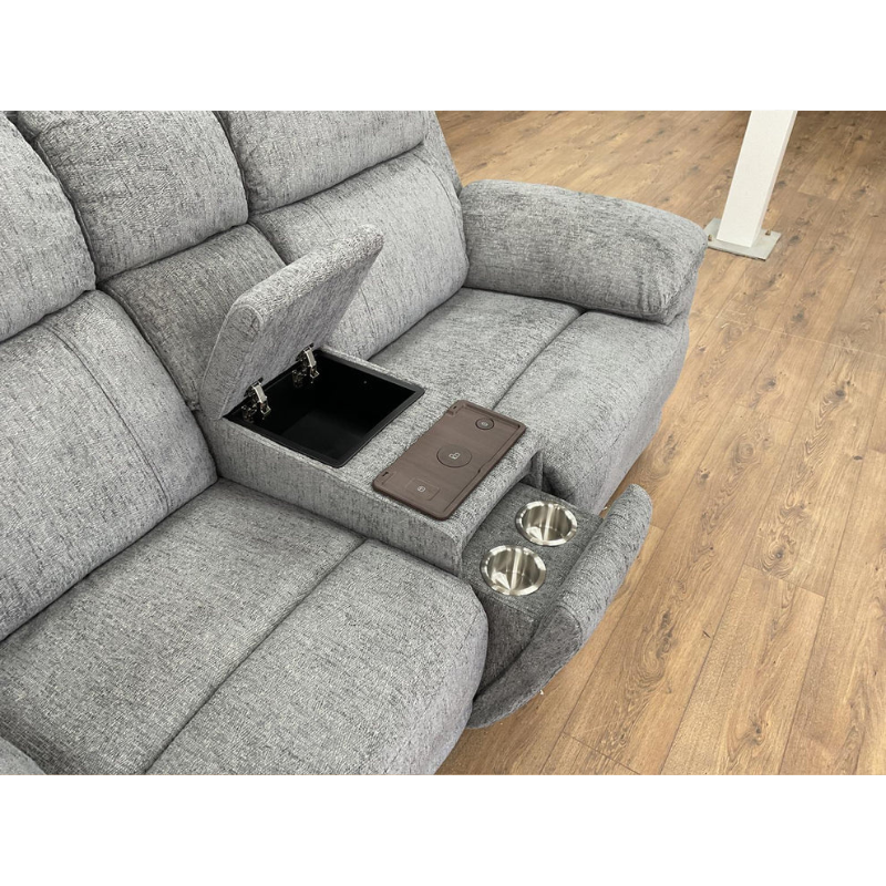 Owen Electric Recliner Grey 2 Seater – Contemporary Comfort with Effortless Relaxation