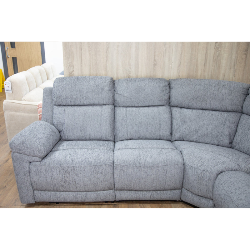 Owen Electric Recliner Sofa Grey Large Corner – Contemporary Comfort with Spacious Luxury