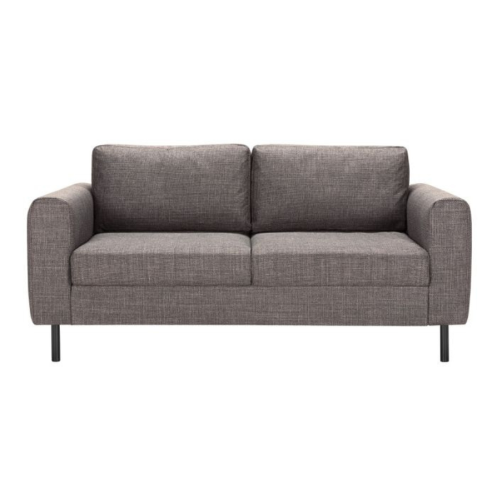 Omaha 2 Seater Fabric Sofa in Light Grey-Brown – Contemporary Comfort with Modern Style