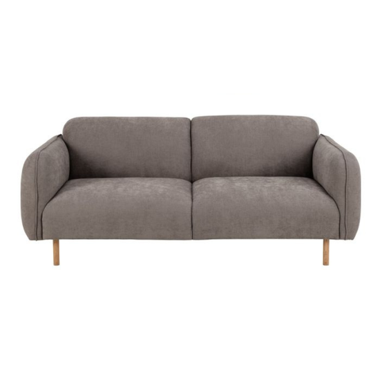 Westham 2.5 Seater Sofa in Dusty Brown Fabric – Contemporary Comfort with Timeless Style