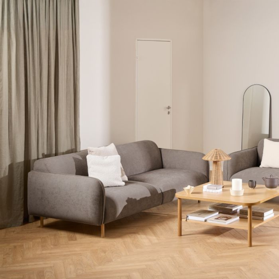 Westham 3 Seater Sofa in Fay Dusty Brown Fabric – Contemporary Comfort with Timeless Style