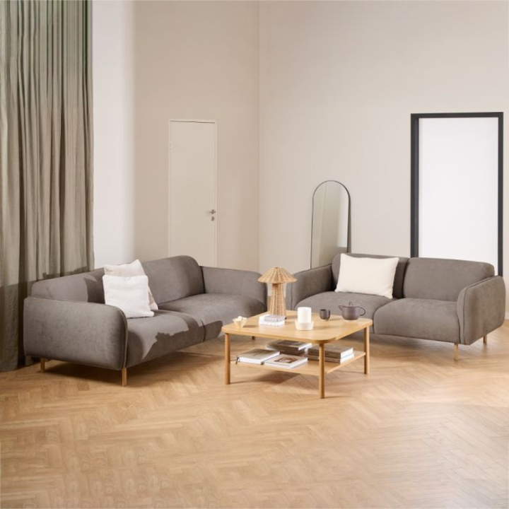 Westham 2.5 + 3 Seater Sofa Set in Fay Dusty Brown Fabric – Contemporary Comfort with Timeless Style