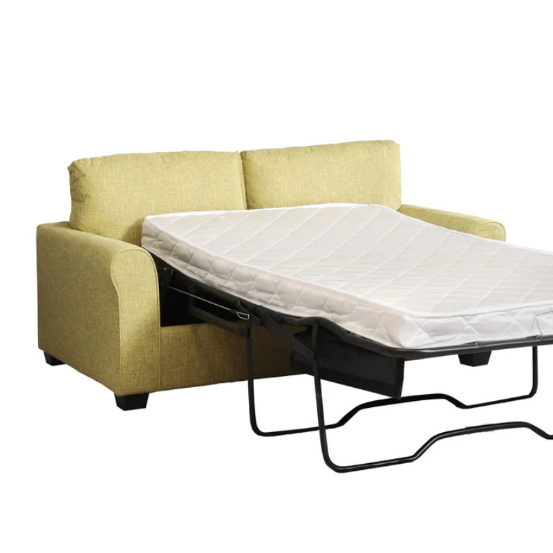 Hudson Green Textured Fabric Sofa Bed – Compact Modern Guest Bed