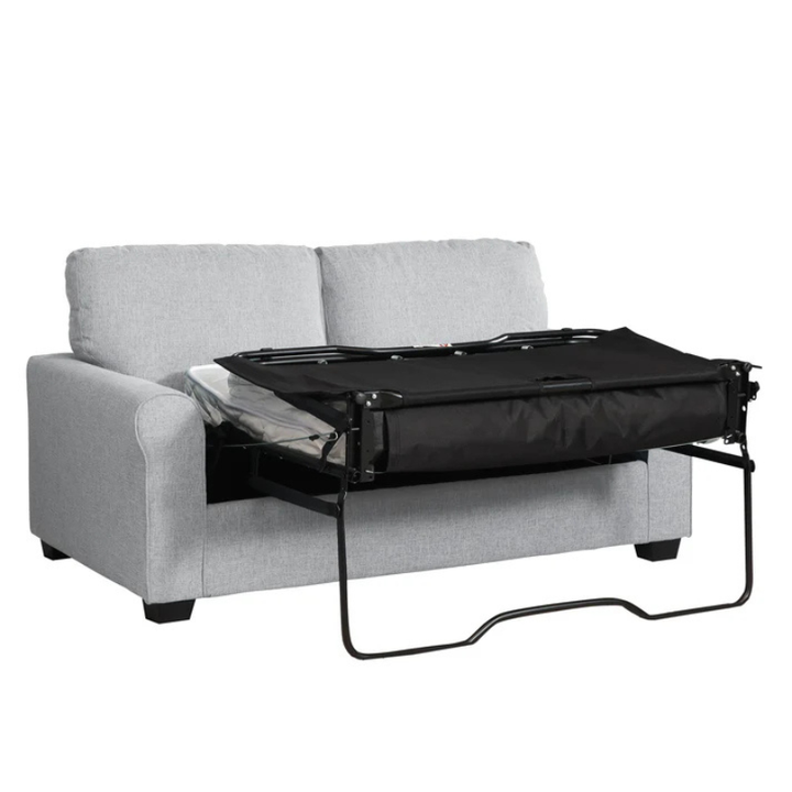 Hudson Light Grey Textured Fabric Sofa Bed – Stylish Space Saving Sofa Bed