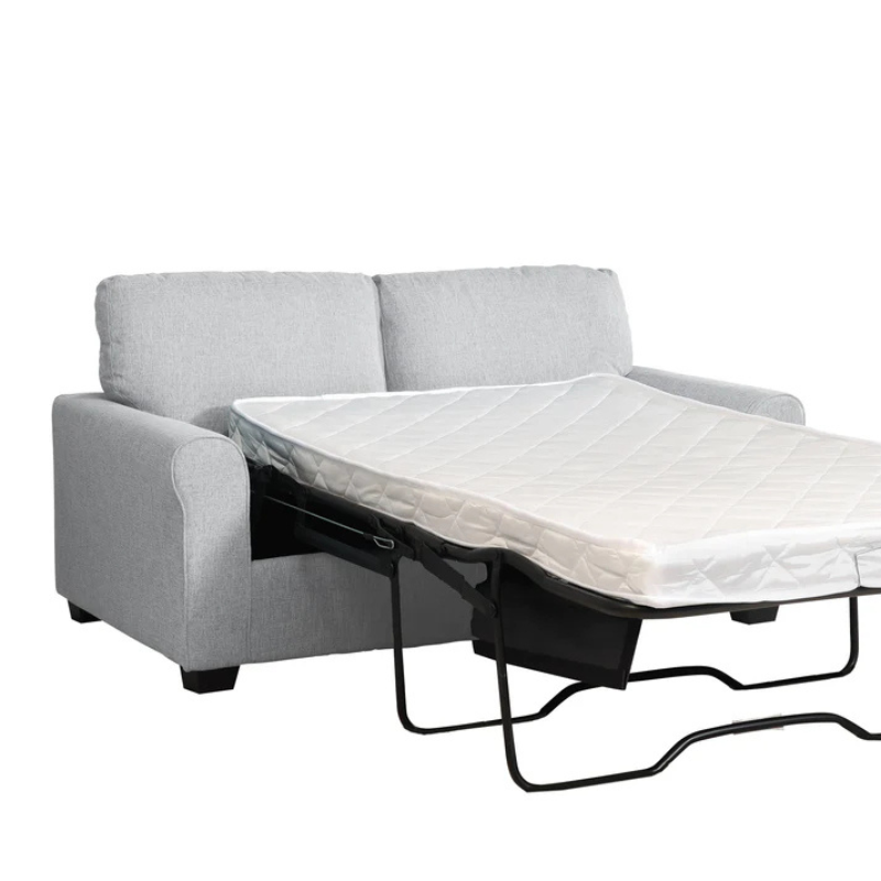 Hudson Light Grey Textured Fabric Sofa Bed – Stylish Space Saving Sofa Bed