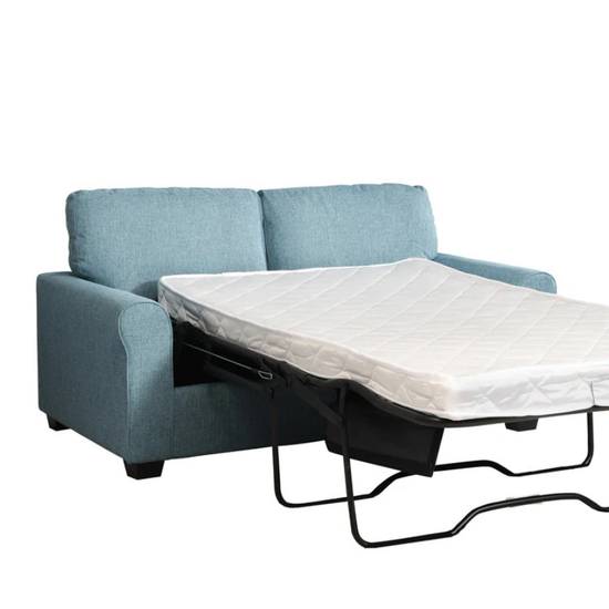 Hudson Teal Textured Fabric Sofa Bed – Modern Guest Bed Solution