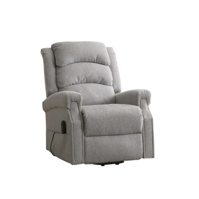 Ashbourne Light Grey Fabric Dual Motor Lift Assist Recliner Chair