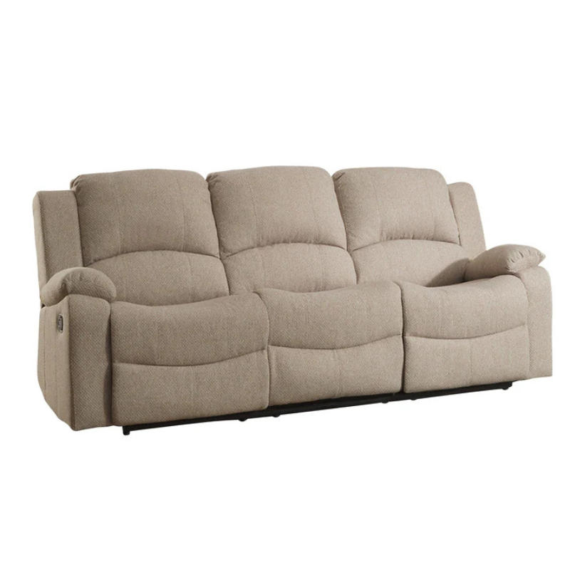 Hartford Beige Fabric 3 Seater Electric Recliner Sofa – Supportive Comfort Seating