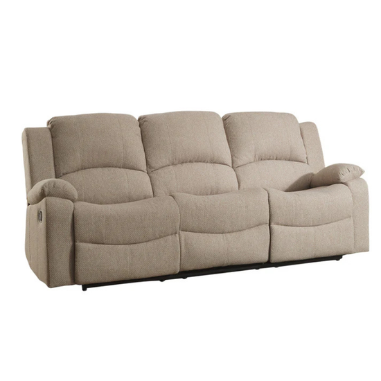 Hartford Beige Fabric 3 Seater Electric Recliner Sofa – Supportive Comfort Seating