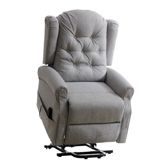 Kenswick Light Grey Fabric Heat & Massage Lift Assist Recliner Chair