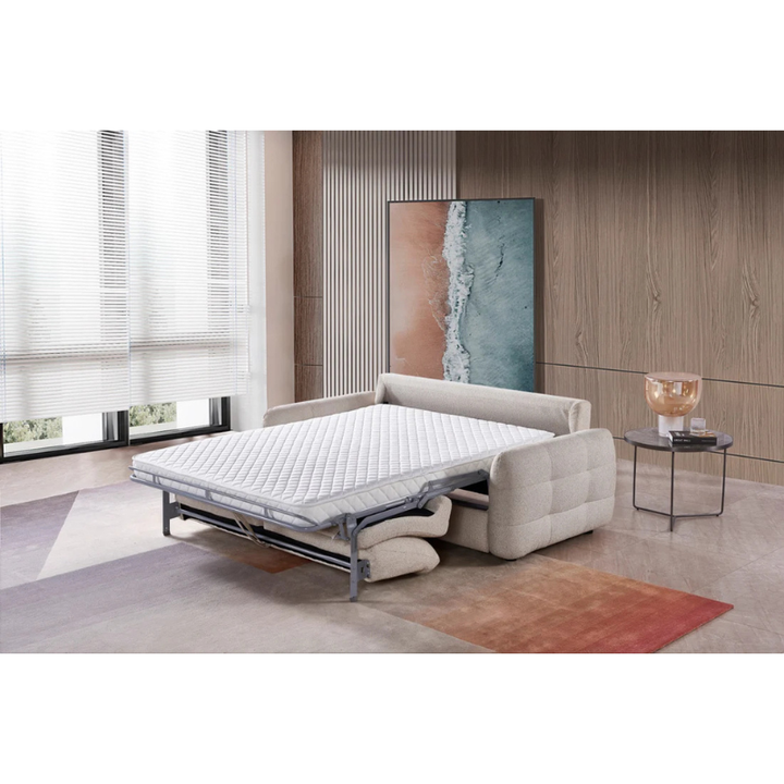 Athens Grey Sofa Bed 3 Seater – Pull Out Sleeper Sofa, Fabric Guest Bed