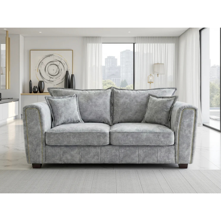 Serena 2 Seater Sofa – Grey | Compact & Stylish Sofa for Modern Living Rooms