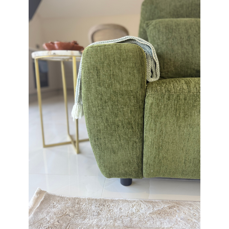 Denver Green Electric Recliner Left-Hand Corner Sofa | Modern Reclining Sofa UK