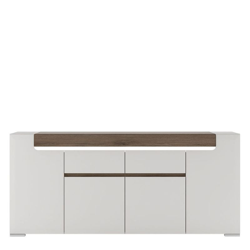 Toronto Wide 4 Door 2 Drawer Sideboard (inc. Plexi Lighting) W 1900 x H 845 x D 422 mm-Sideboards-FTG-