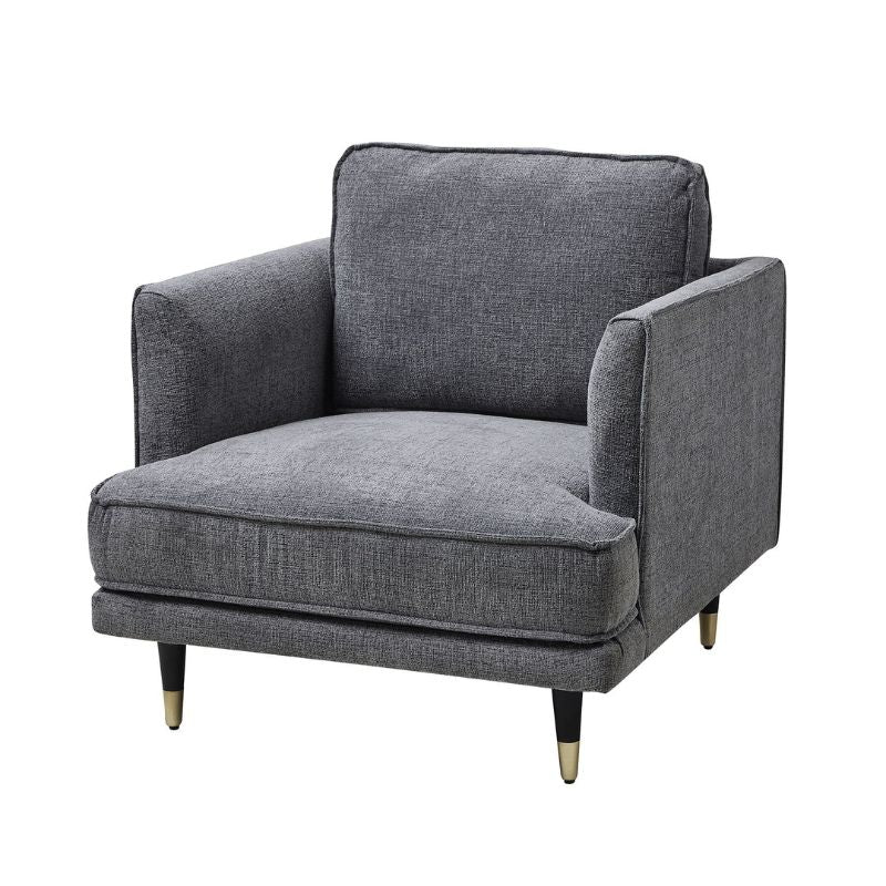 Richmond Grey Large Arm Chair 92L x 88W x 89H-Arm Chair-Hill Interiors-