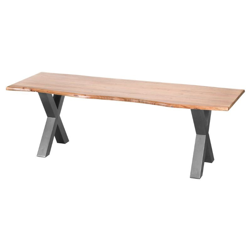 Live Edge Large Dining Table 240L x 100W x 78H-Dining Tables-Hill Interiors-