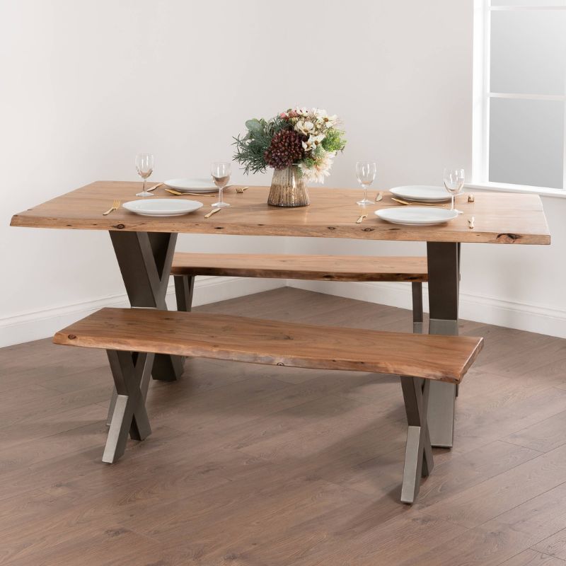 Live Edge Collection Dining Table 180L x 100W x 78H-Dining Tables-Hill Interiors-