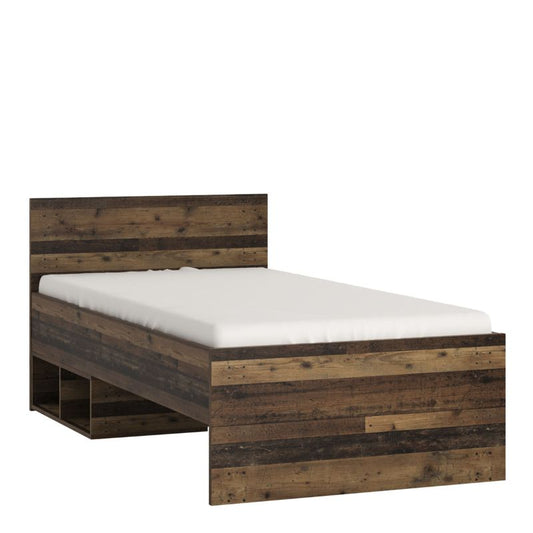 Brooklyn Single Bed 90cm in Walnut W 953 x H 805 x D 2048 mm-Bed-FTG-