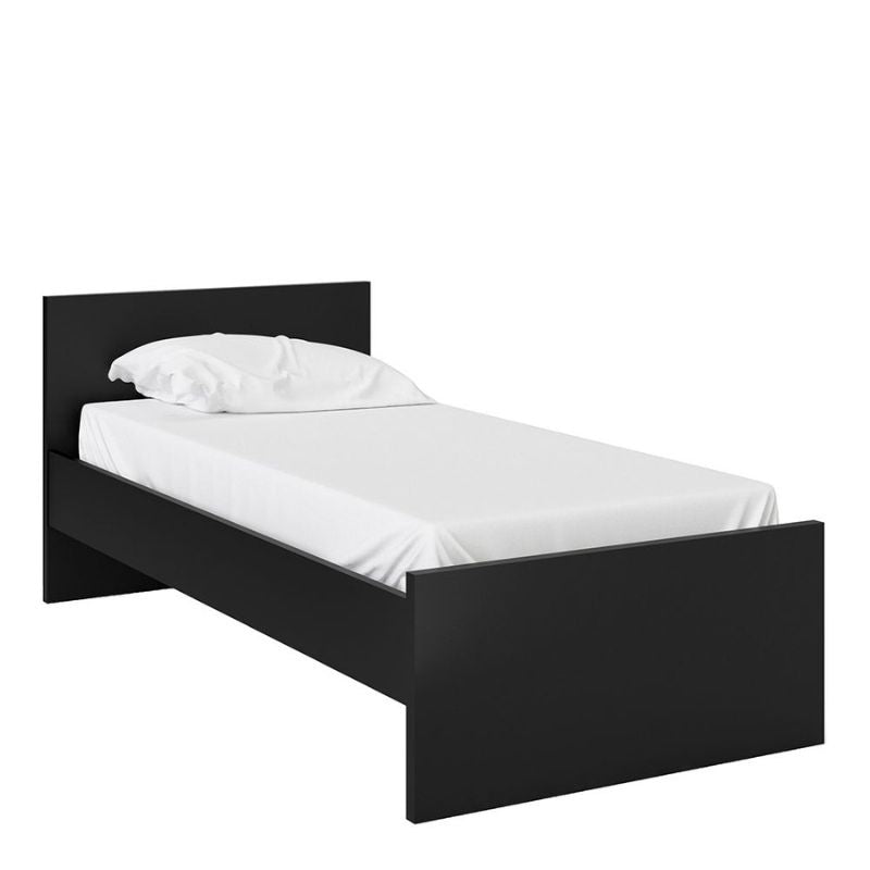 Naia Single Bed 3ft (90 x 190) in Black Matt-Bed-FTG-