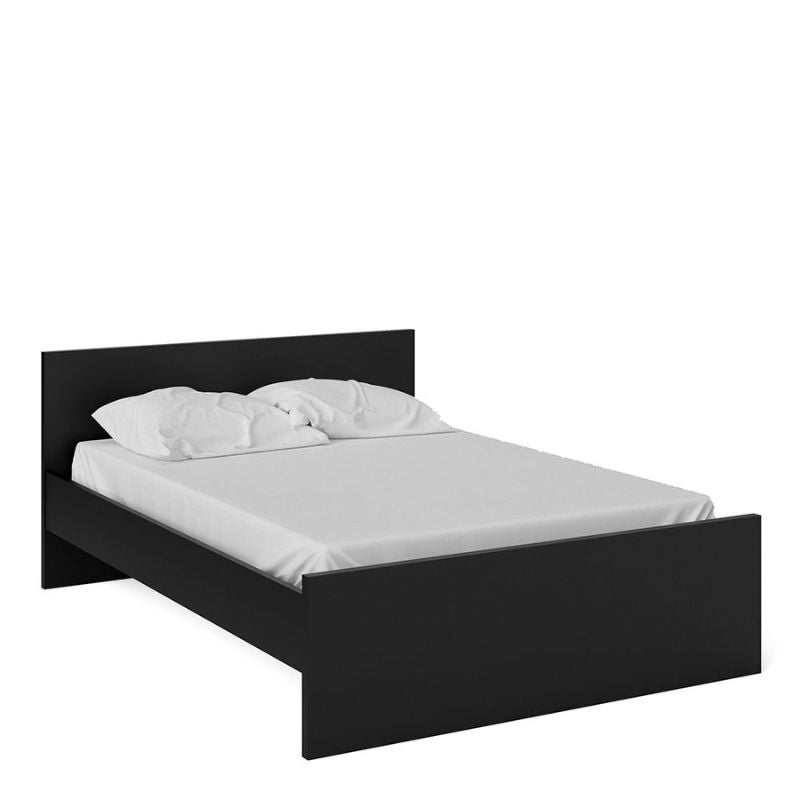 Naia Double Bed 4ft6 (140 x 190) in Black Matt-Bed-FTG-