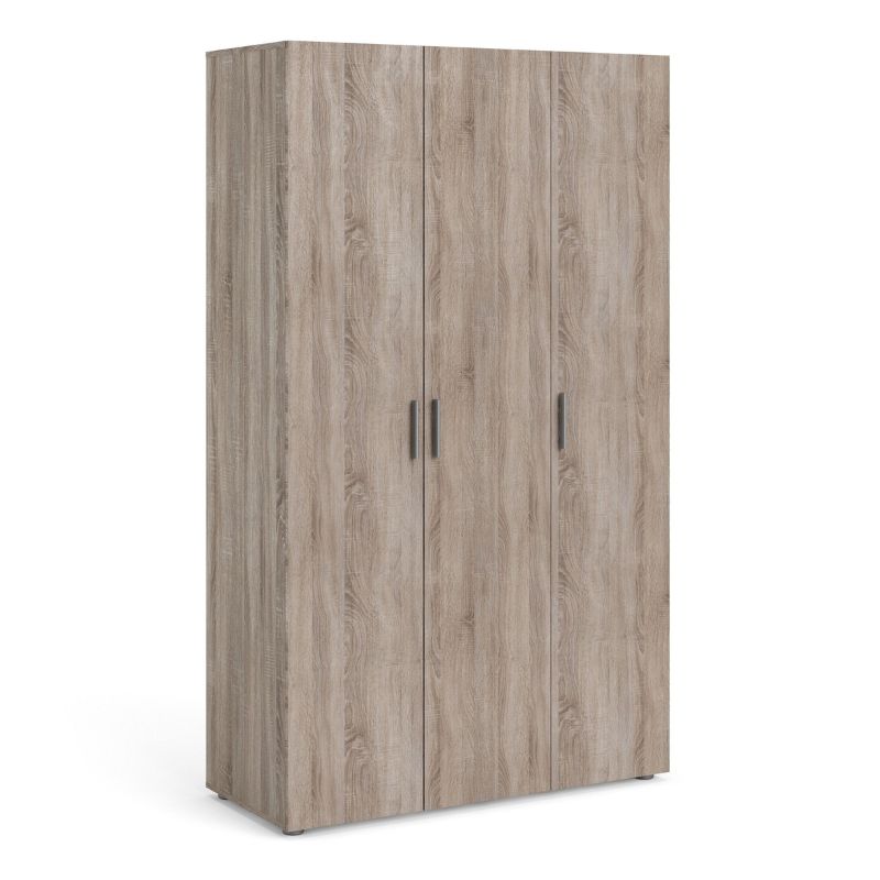 Pepe Wardrobe with 3 Doors in Truffle Oak W 1181 x H 2009 x D 497.5 mm-Wardrobes-FTG-