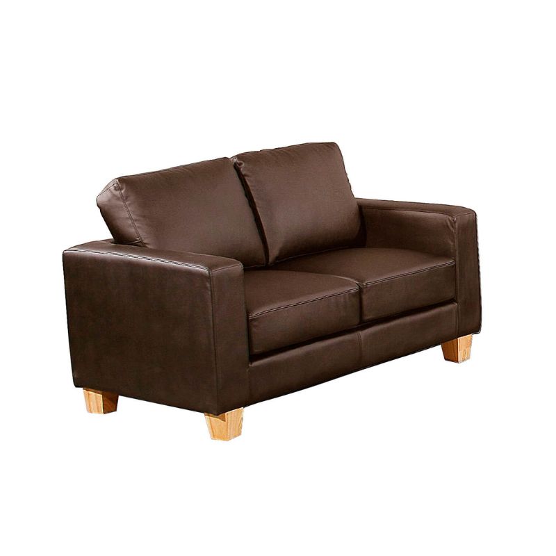 Chesterfield 2 Seater Sofa PU 1390W x 750D x 820H-Sofa-Heartlands Furniture-Black-