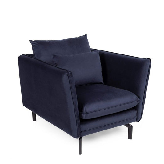 Elford Fabric Sofa 1 seater Navy 980W x 890H x 1000D-Sofa-Heartlands Furniture-