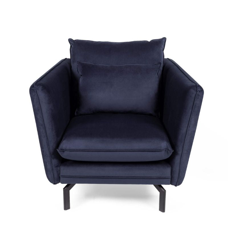 Elford Fabric Sofa 1 seater Navy 980W x 890H x 1000D-Sofa-Heartlands Furniture-