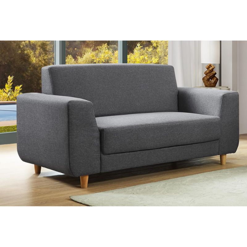 Fida Fabric 2 Seater Sofa Dark Grey 1630W x 855D x 830H-Sofa-Heartlands Furniture-