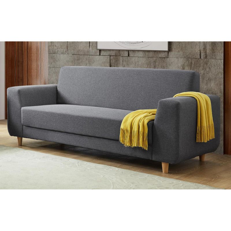 Fida Fabric 3 Seater Sofa Dark Grey 2005W x 855D x 830H-Sofa-Heartlands Furniture-