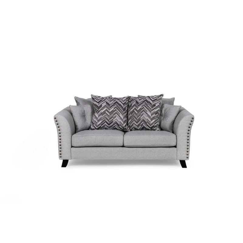 Linton Fabric Sofa 2 seater Grey 1760W x 900H x 940D-Sofa-Heartlands Furniture-