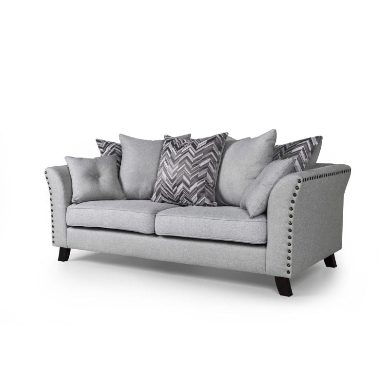 Linton Fabric Sofa 3 seater grey 2000W x 900H x 940D-Sofa-Heartlands Furniture-