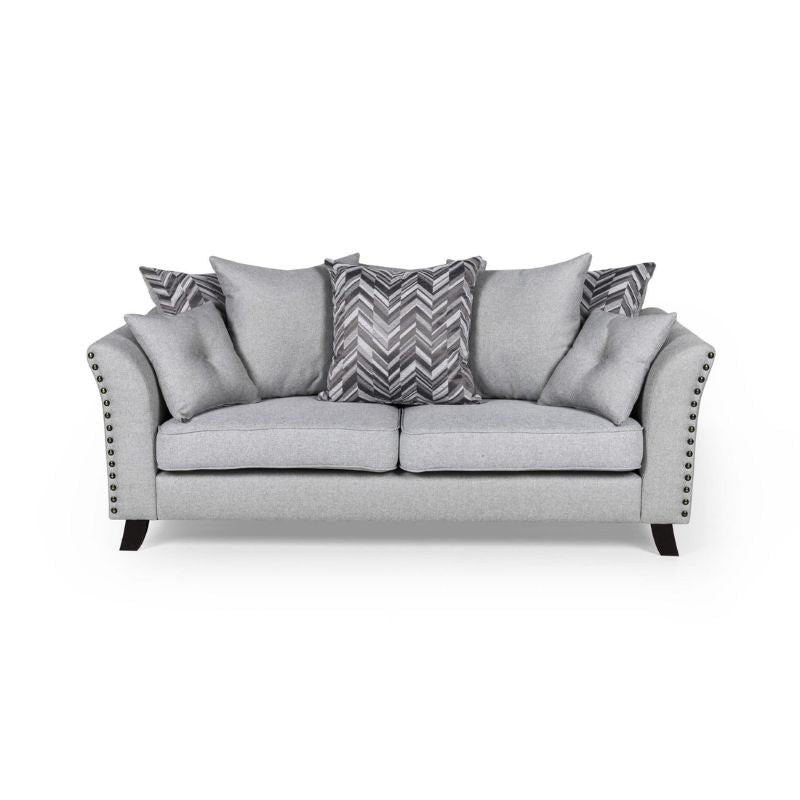 Linton Fabric Sofa 3 seater grey 2000W x 900H x 940D-Sofa-Heartlands Furniture-