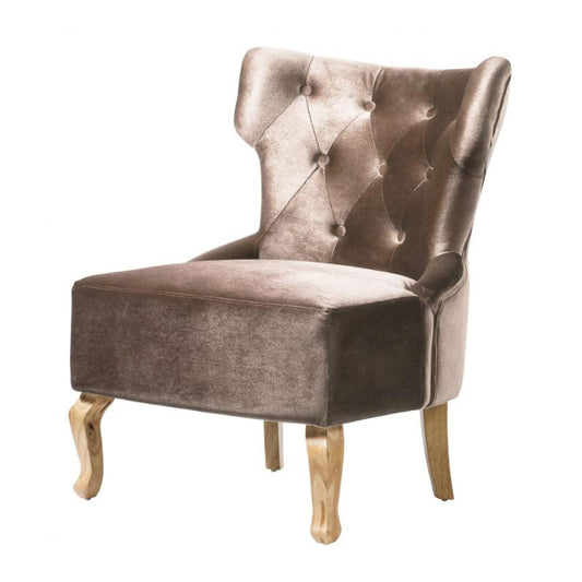 Norton Velvet Chair (2s) 650W x 680D x 800H-Chairs-Heartlands Furniture-Beige-