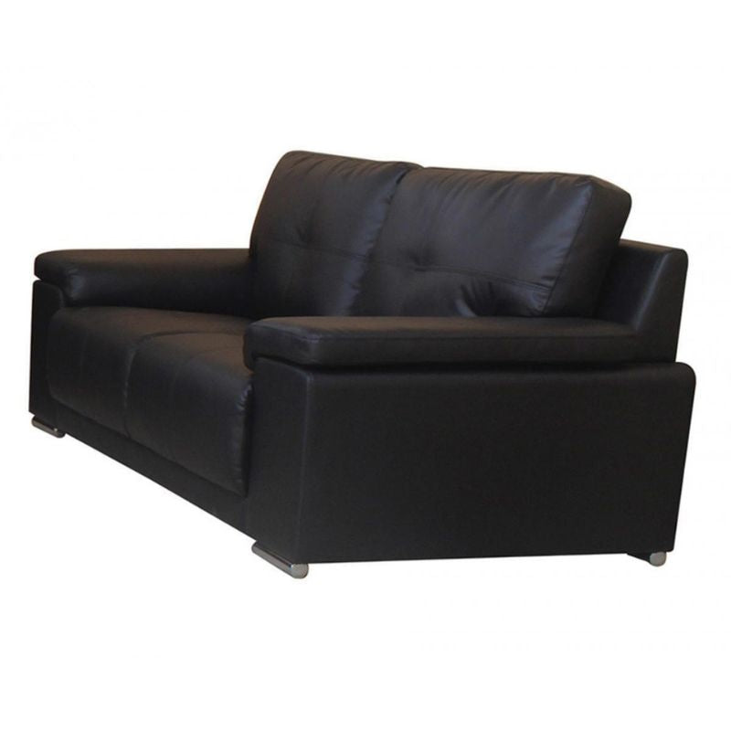 Ranee Bonded Leather & PU 2 Seater 1800W x 930D x 830H-Sofa-Heartlands Furniture-Black-